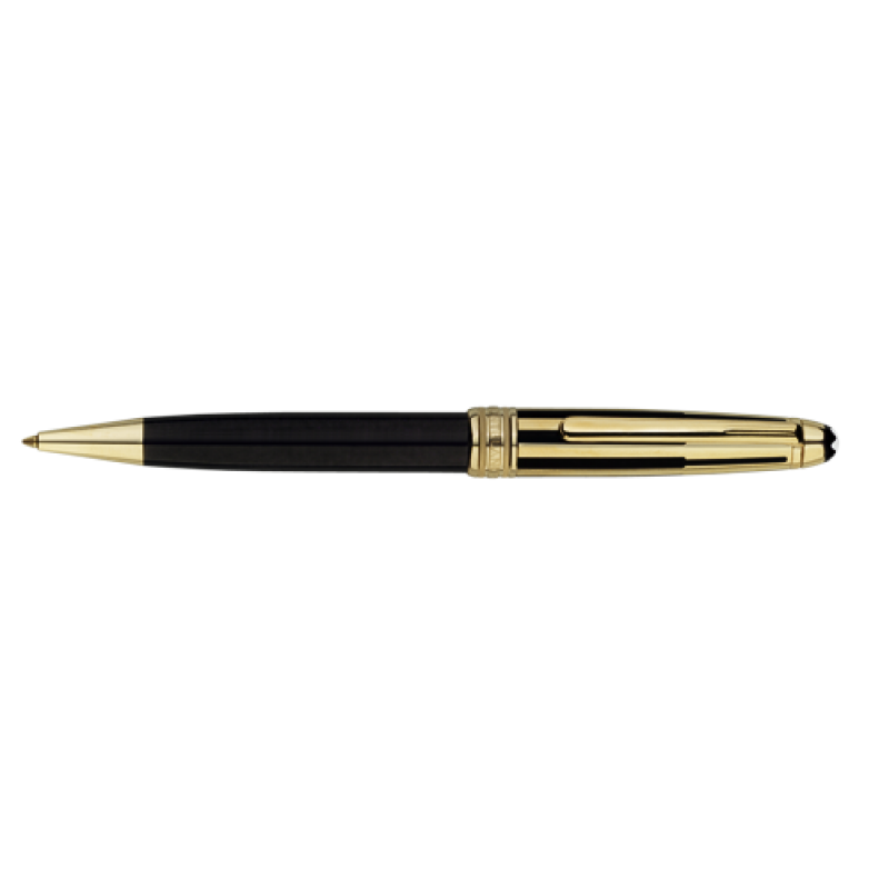 Montblanc Meisterstuck Solitaire Doue Gold And Black Ballpoint P